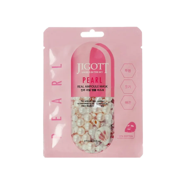 Jigott Masque en tissu visage à l'extrait de poudre de perle