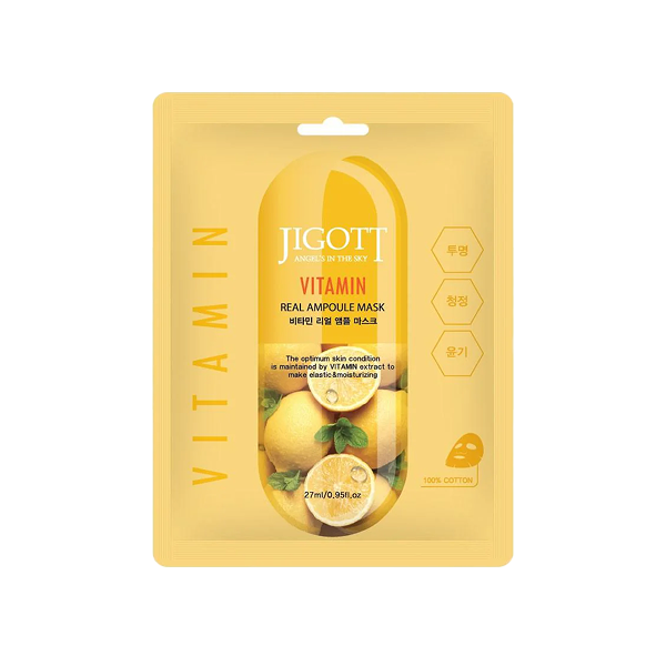 Jigott Masque en tissu visage aux vitamines
